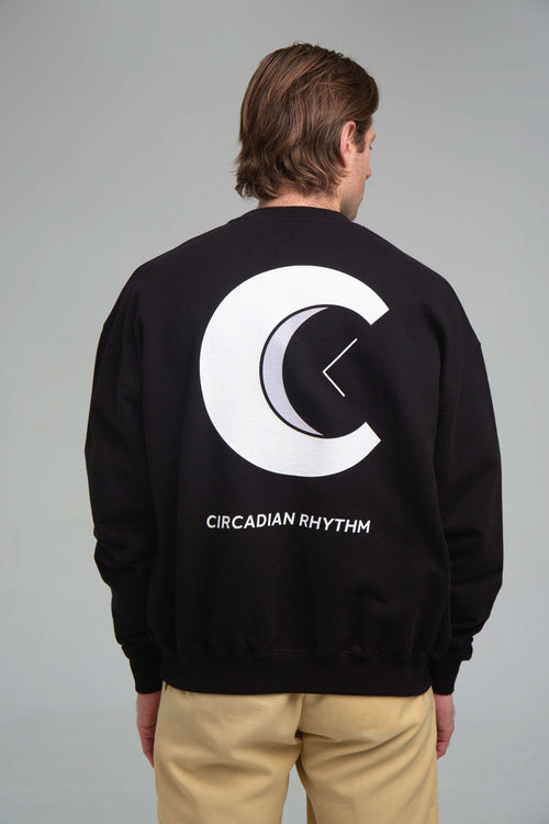 CR Logo Black Sweater Back