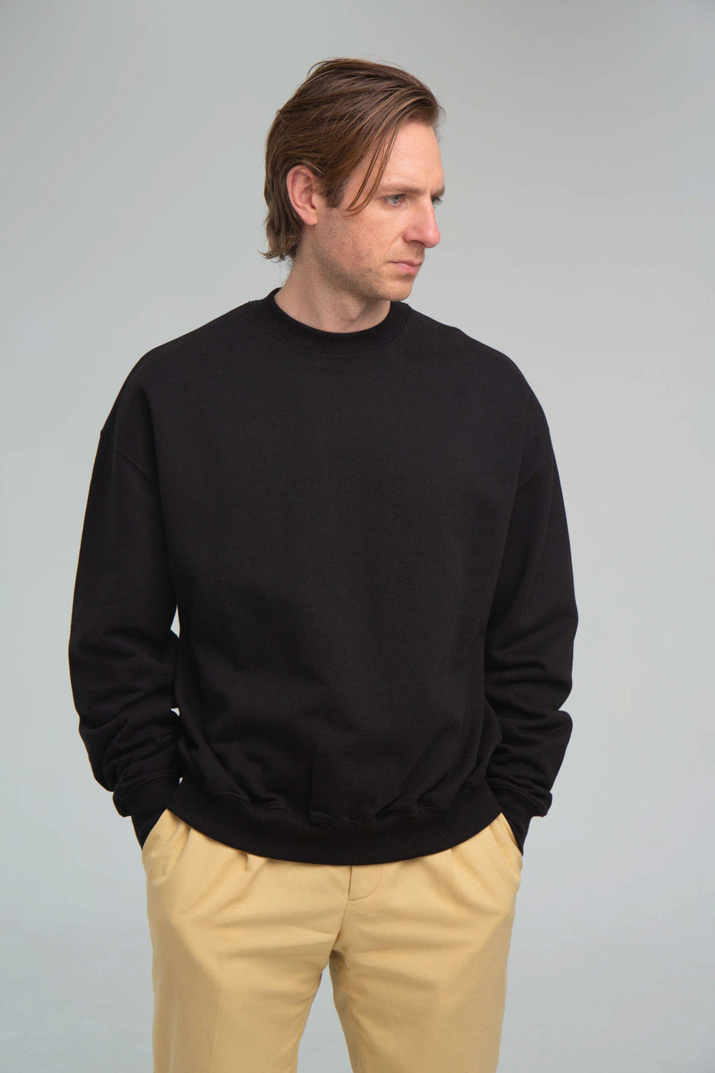 CR Logo Black Sweater Front