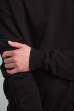 CR Logo Black Sweater Sleeve Zoom