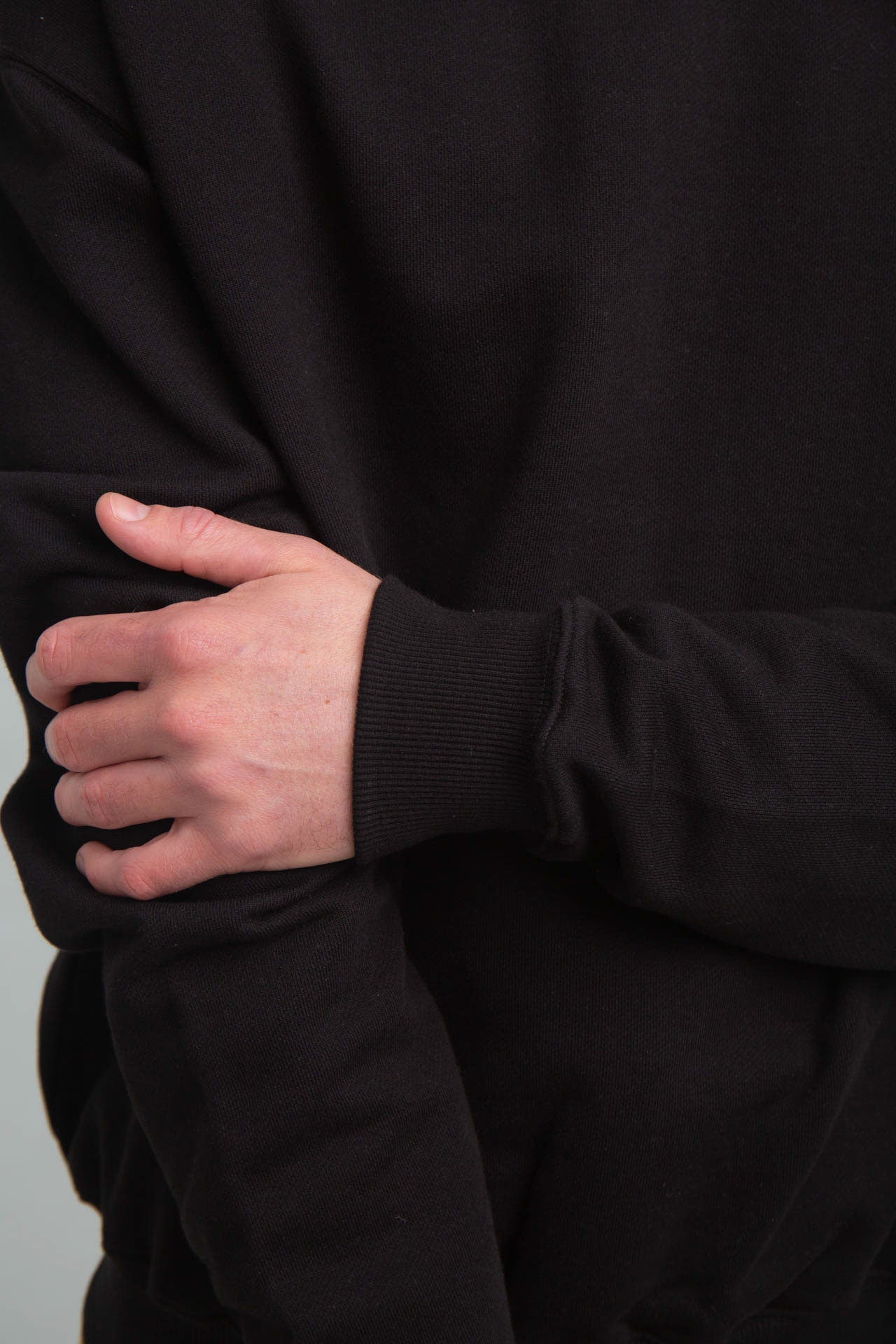 CR Logo Black Sweater Sleeve Zoom