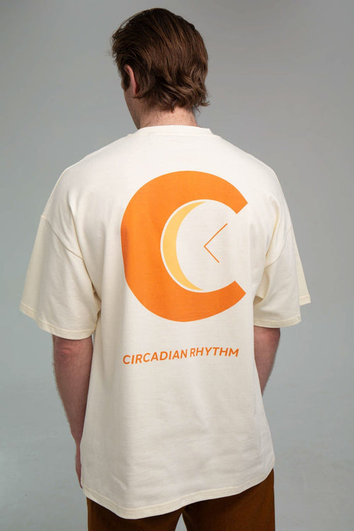 CR Logo Cream T-shirt Back Angle