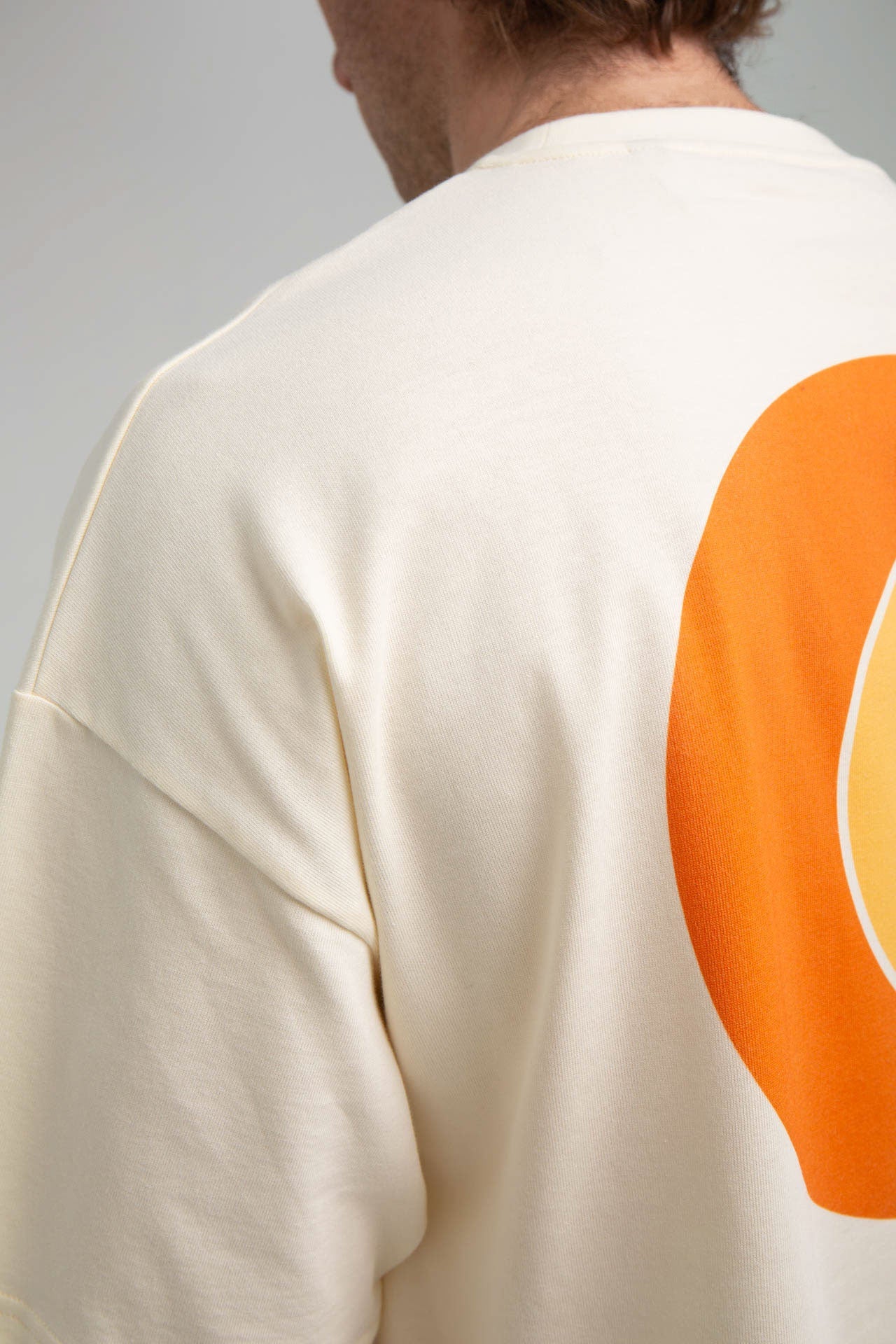 CR Logo Cream T-shirt Shoulder Zoom