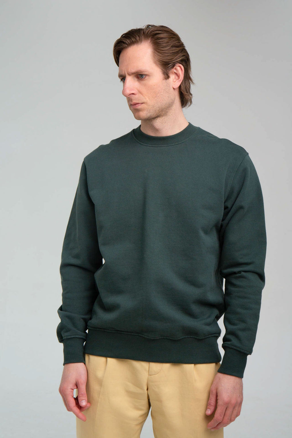 CR Logo Green Sweater Front
