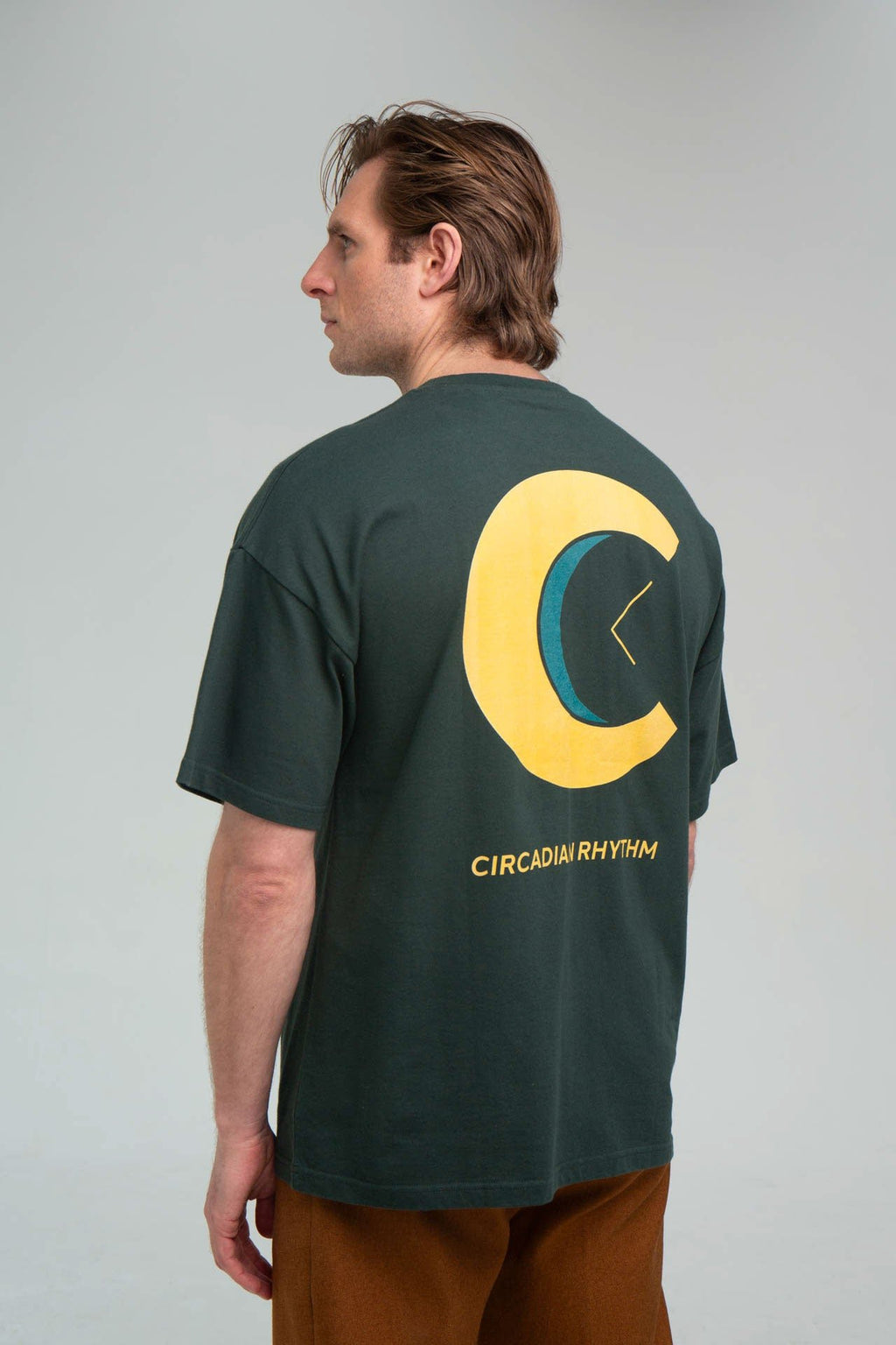 CR Logo Green T-shirt Back Angle