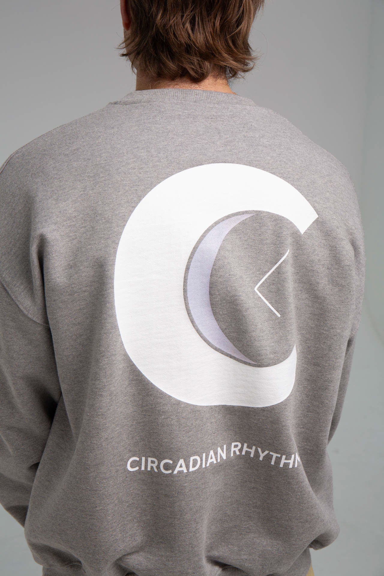 CR Logo Grey Sweater Back Zoom