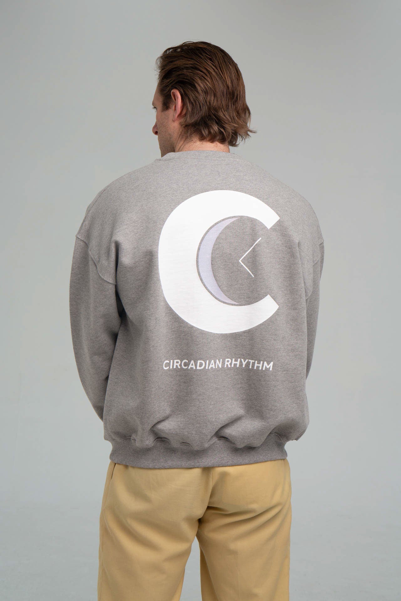 CR Logo Grey Sweater Back