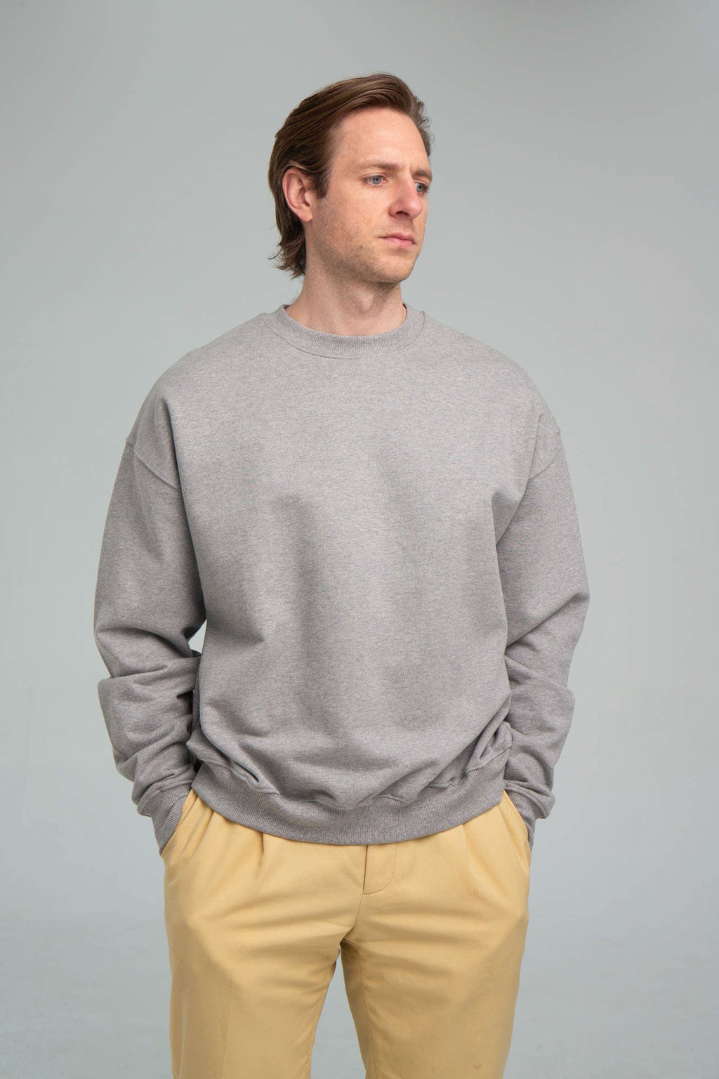 CR Logo Grey Sweater Front