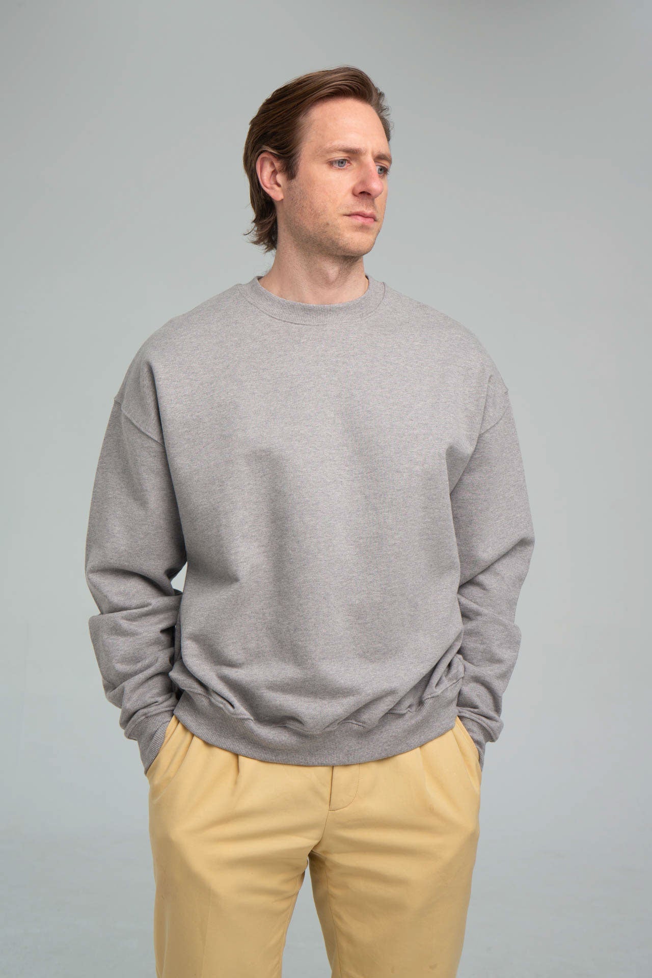 CR Logo Grey Sweater Front