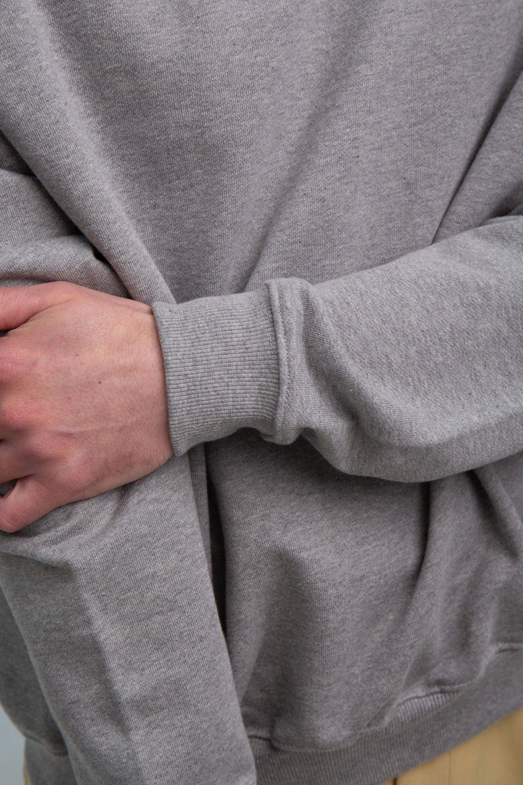 CR Logo Grey Sweater Sleeve Zoom