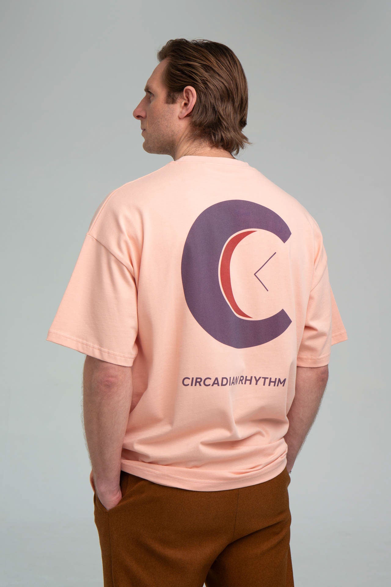 CR Logo Pink T-shirt Back Angle