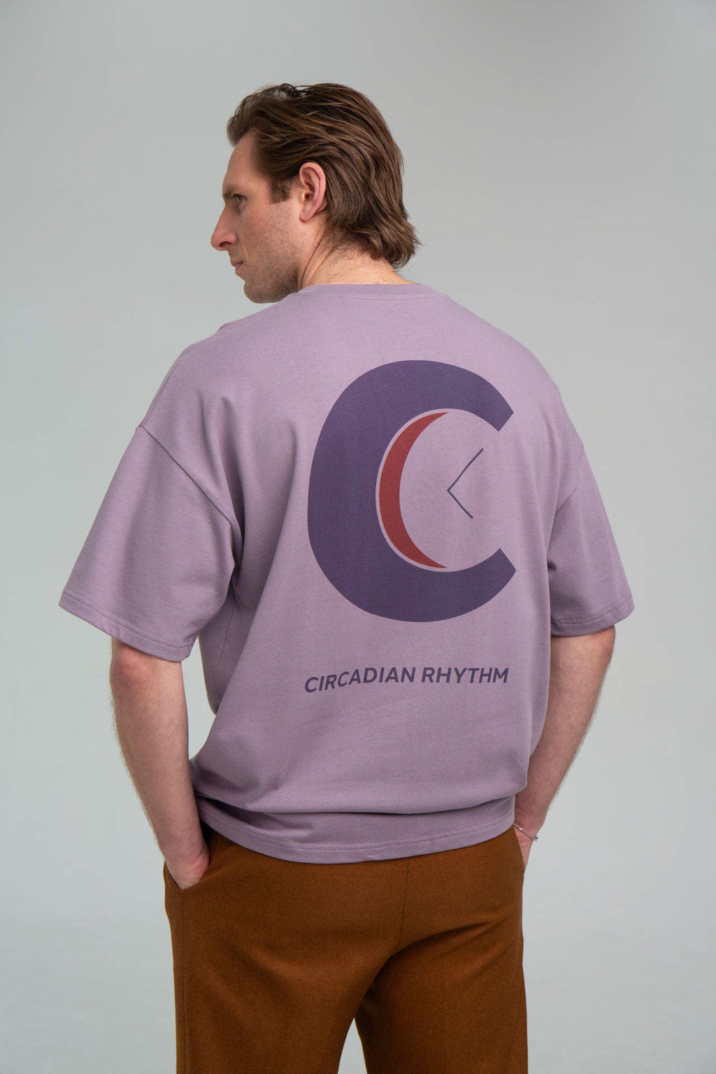 CR Logo Purple T-shirt Back Angle