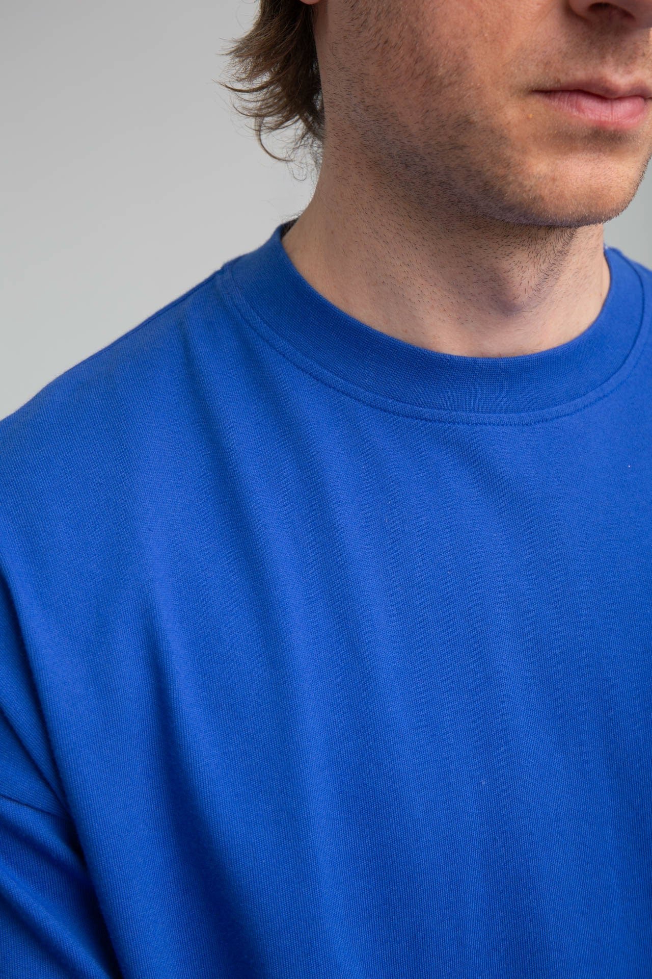 DOPA Blue T-shirt Front Neck Zoom
