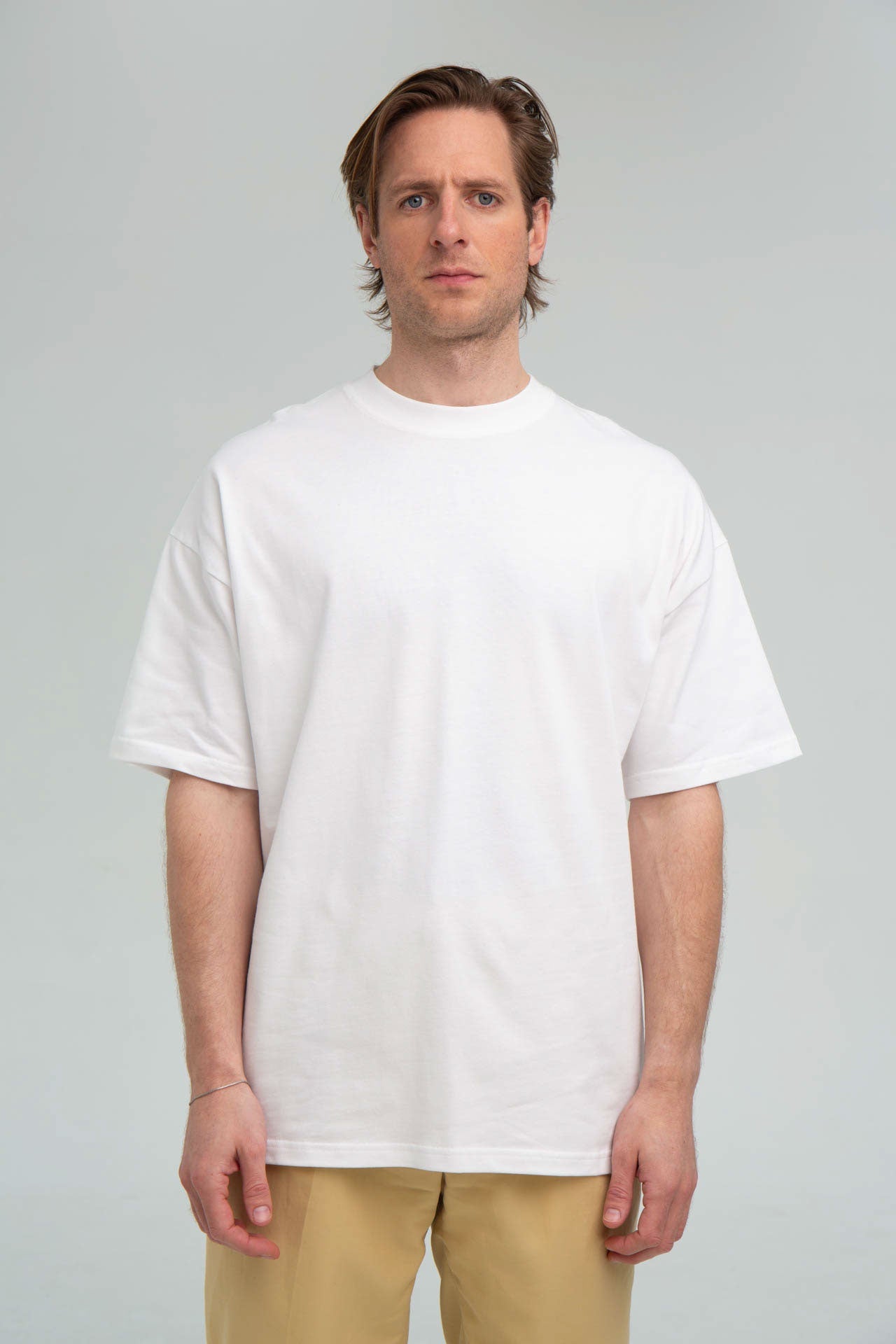 DOPA White T-shirt Blue Print Front